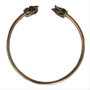 Elizabeth Cole Choker Necklace Jeweled Open Style